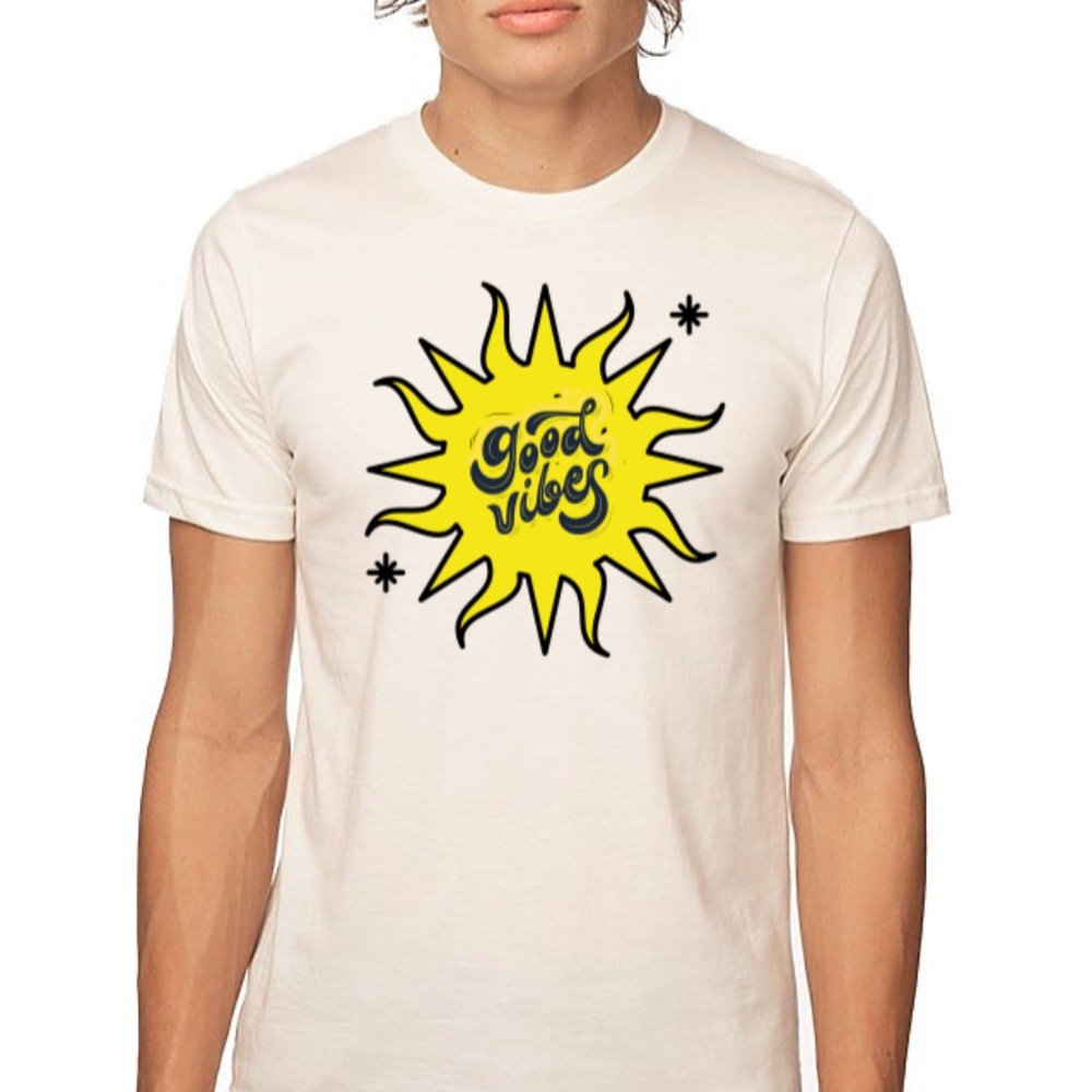 Good vibes!!  Natural organic cotton
